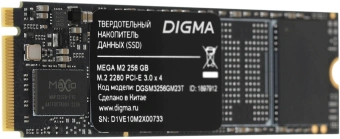 Накопитель SSD Digma PCIe 3.0 x4 256GB DGSM3256GM23T Mega M2 M.2 2280 - купить недорого с доставкой в интернет-магазине