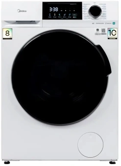 Стиральная машина Midea MFC3814BSW47/W класс: A загр.фронтальная макс.:8кг белый инвертер - купить недорого с доставкой в интернет-магазине