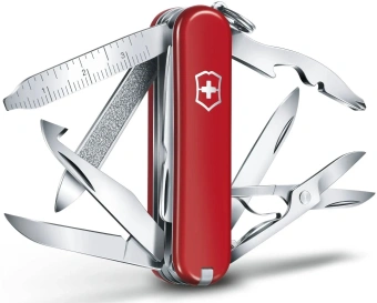 Нож перочинный Victorinox MiniChamp (0.6385) 58мм 18функц. красный карт.коробка - купить недорого с доставкой в интернет-магазине
