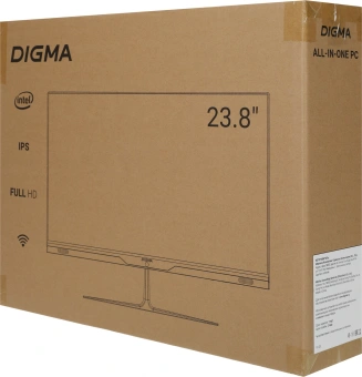 Моноблок Digma Optimum 23.8" Full HD P N6000 (1.1) 8Gb SSD256Gb UHDG CR Linux Ubuntu Eth WiFi BT 36W клавиатура мышь Cam черный 1920x1080 - купить недорого с доставкой в интернет-магазине