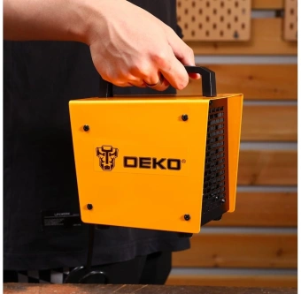 Тепловая пушка электрическая Deko DKIH2300 2300Вт оранжевый/черный - купить недорого с доставкой в интернет-магазине