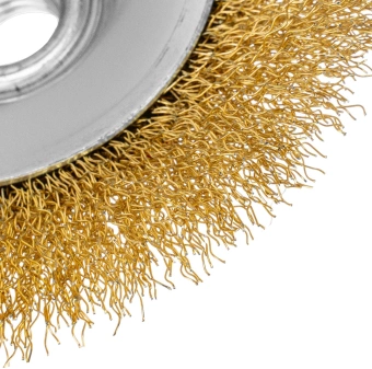 Щетка дисковая по мет. Matrix 74616 d=125мм d(посад.)=14мм (угловые шлифмашины) (упак.:1шт) - купить недорого с доставкой в интернет-магазине