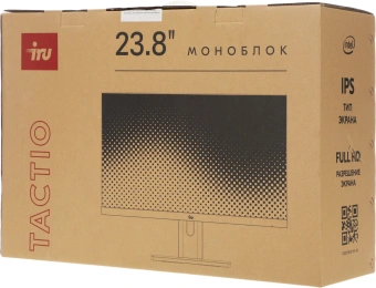 Моноблок IRU Tactio 23.8" Full HD i5 12450H (2) 16Gb SSD512Gb UHDG без ОС GbitEth WiFi BT 90W Cam черный 1920x1080 - купить недорого с доставкой в интернет-магазине