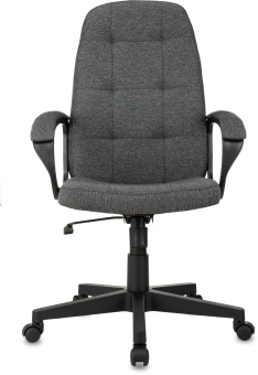Кресло руководителя Бюрократ CH 002 Fabric серый 3C1 крестов. пластик - купить недорого с доставкой в интернет-магазине
