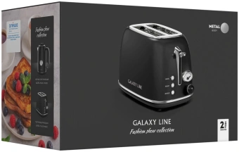 Тостер Galaxy Line GL 2920 900Вт черный - купить недорого с доставкой в интернет-магазине