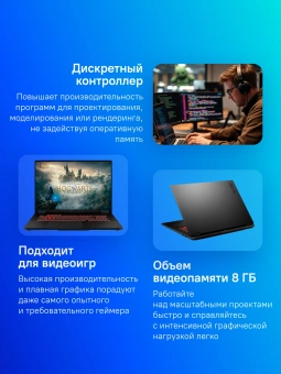 Ноутбук Asus TUF Gaming A18 FA808UM-S8050 Ryzen 7 260 16Gb SSD512Gb NVIDIA GeForce RTX 5060 8Gb 18" IPS FHD+ (1920x1200) без ОС grey WiFi BT Cam (90NR0NN1-M00310) - купить недорого с доставкой в интернет-магазине
