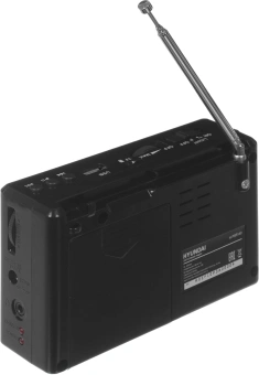 Радиоприемник портативный Hyundai H-PSR140 черный USB microSD - купить недорого с доставкой в интернет-магазине