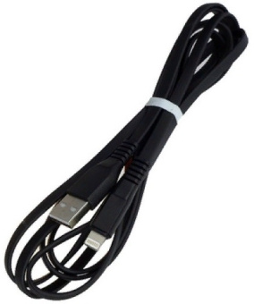 Кабель Premier 6-703RL45 2.0BK USB (m)-Lightning (m) 2м черный пакет - купить недорого с доставкой в интернет-магазине