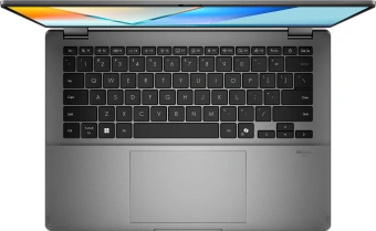 Ноутбук Asus Vivobook 14 Flip TP3407AA-SG111W Core Ultra 7 355 16Gb SSD512Gb Intel Graphics 14" OLED Touch WUXGA (1920x1200) Windows 11 Home grey WiFi BT Cam (90NB17C1-M007C0) - купить недорого с доставкой в интернет-магазине