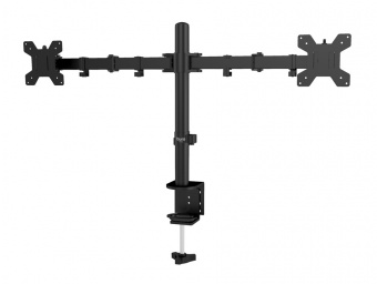 Кронштейн для мониторов ЖК Buro M052 черный 15"-27" макс.16кг крепление к столешнице поворот и наклон - купить недорого с доставкой в интернет-магазине