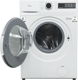 Стиральная машина Midea MF01610US40/W класс: A загр.фронтальная макс.:6кг белый - купить недорого с доставкой в интернет-магазине