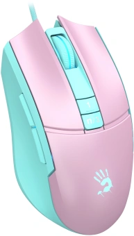 Мышь A4Tech Bloody L65 Max розовый/голубой оптическая 12000dpi USB 6but (L65 MAX/SKY PINK) - купить недорого с доставкой в интернет-магазине