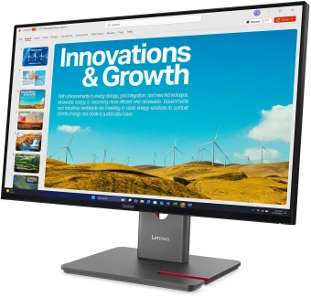 Монитор Lenovo 23.8" ThinkVision P24qd-40 черный IPS LED 16:9 HDMI матовая HAS Piv 300cd 178гр/178гр 2560x1440 120Hz DP QHD USB 5.6кг - купить недорого с доставкой в интернет-магазине
