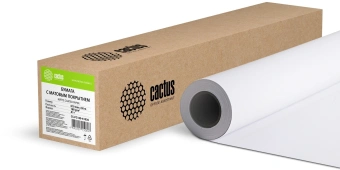 Бумага Cactus CS-PC180-61030 24"(A1) 610мм-30м/180г/м2/белый матовое универсальная (с покрытием) втулка:50.8мм (2") - купить недорого с доставкой в интернет-магазине