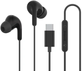 Гарнитура внутриканальные Xiaomi Type-C Earphones 1.25м черный проводные крепление за ухом (BHR8930GL) - купить недорого с доставкой в интернет-магазине