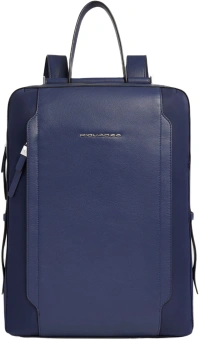 Рюкзак женский Piquadro Lyra CA4576W92T/BLU темно-синий нейлон/натур.кожа - купить недорого с доставкой в интернет-магазине