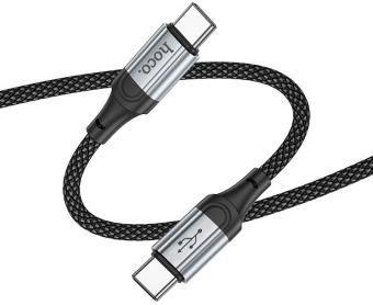 Кабель Hoco X102 Fresh Type-C to Type-C USB Type-C (m)-USB Type-C (m) 1м черный коробка - купить недорого с доставкой в интернет-магазине