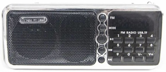 Радиоприемник портативный Сигнал РП-226BT черный/серебристый USB microSD - купить недорого с доставкой в интернет-магазине