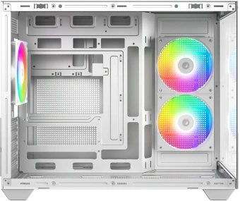 Корпус ID-Cooling View 500 белый без БП mATX 9x120mm 1xUSB2.0 1xUSB3.0 audio bott PSU - купить недорого с доставкой в интернет-магазине