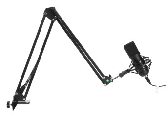 Микрофон проводной Оклик SM-700G 2.5м черный - купить недорого с доставкой в интернет-магазине