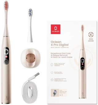 Зубная щетка электрическая Oclean X Pro Digital Y2076 золотистый - купить недорого с доставкой в интернет-магазине
