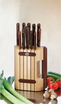 Набор ножей кухон. Victorinox Wood (5.1150.11) компл.:11предм. с подставкой дерево подар.коробка - купить недорого с доставкой в интернет-магазине