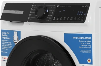 Стиральная машина Bosch WGK244Z0ME пан.англ. загр.фронтальная макс.:9кг белый - купить недорого с доставкой в интернет-магазине
