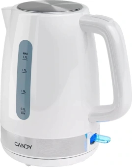 Чайник электрический Candy CK-101 1.7л. 2200Вт белый корпус: пластик - купить недорого с доставкой в интернет-магазине