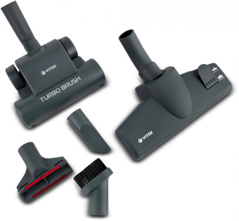 Пылесос Vitek VT-1833 PR 1800Вт жемчужный/синий - купить недорого с доставкой в интернет-магазине