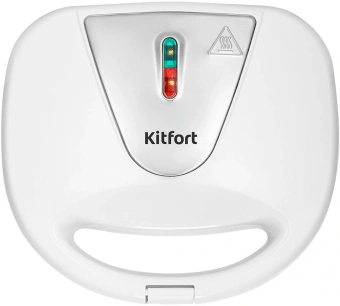 Вафельница Kitfort КТ-4686 750Вт белый/серебристый - купить недорого с доставкой в интернет-магазине