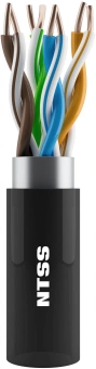 Кабель информационный NTSS NTSS-OUT-FTP4-5Е-PE-BL кат.5E FTP 4 пары 24AWG PE внешний 305м черный - купить недорого с доставкой в интернет-магазине