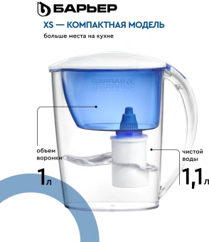 Кувшин Барьер Экстра индиго 2.5л. - купить недорого с доставкой в интернет-магазине