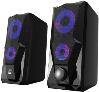 Колонки Оклик OK-127 2.0 черный 6Вт - купить недорого с доставкой в интернет-магазине