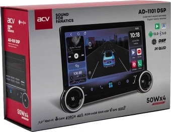 Автомагнитола ACV AD-1101 DSP 2DIN 4x50Вт v5.0 4000Mb DSP Android 13 11.5" WiFi 3G/4G (43272) - купить недорого с доставкой в интернет-магазине