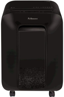 Шредер Fellowes PowerShred LX200 черный (секр.P-4) перекрестный 12лист. 22лтр. скрепки скобы пл.карты - купить недорого с доставкой в интернет-магазине
