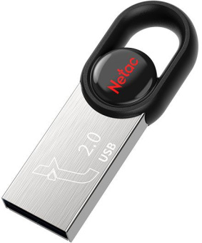 Флеш Диск Netac 64Gb UM2 NT03UM2N-064G-20BK USB2.0 серебристый/черный - купить недорого с доставкой в интернет-магазине