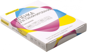 Пленка для ламинирования Silwerhof 80мкм A6 (100шт) глянцевая 111x154мм - купить недорого с доставкой в интернет-магазине