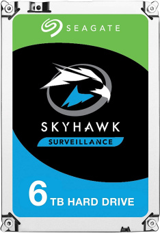 Жесткий диск Seagate SATA-III 6Tb ST6000VX001 Surveillance Skyhawk (5400rpm) 256Mb 3.5" - купить недорого с доставкой в интернет-магазине