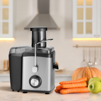 Соковыжималка центробежная Vitek VT-3653 1000Вт рез.сок.:600мл. стальной - купить недорого с доставкой в интернет-магазине