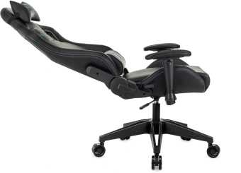 Кресло игровое Knight Outrid Smile черный экокожа с подголов. крестов. пластик - купить недорого с доставкой в интернет-магазине