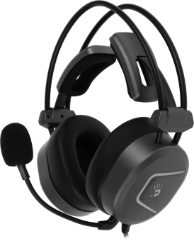 Наушники с микрофоном A4Tech Bloody MC750 серый 2.3м мониторные USB оголовье (MC750 GREY) - купить недорого с доставкой в интернет-магазине