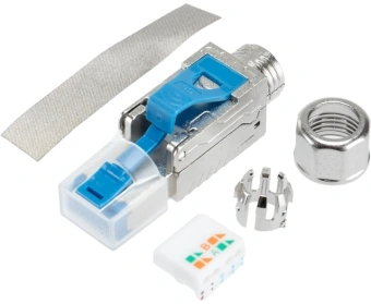 Коннектор Rexant (02-0381) FTP кат.6 RJ45 серебристый - купить недорого с доставкой в интернет-магазине