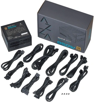 Блок питания Azza ATX 850W PSAZ-850G 80+ gold (20+4pin) APFC 120mm fan 6xSATA Cab Manag RTL - купить недорого с доставкой в интернет-магазине