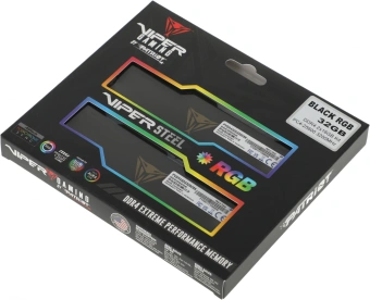 Память DDR4 2x16GB 3200MHz Patriot PVSR432G320C8K Viper Steel RGB RTL Gaming PC4-25600 CL18 DIMM 288-pin 1.35В dual rank с радиатором Ret - купить недорого с доставкой в интернет-магазине