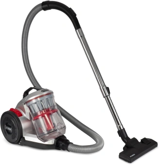 Пылесос Hyundai HYV-C2950 2400Вт серебристый/красный - купить недорого с доставкой в интернет-магазине