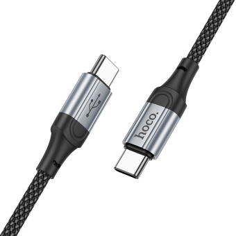Кабель Hoco X102 Fresh Type-C to Type-C USB Type-C (m)-USB Type-C (m) 1м черный коробка - купить недорого с доставкой в интернет-магазине