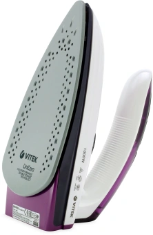 Утюг дорожный Vitek VT-8305 1000Вт белый/фиолетовый - купить недорого с доставкой в интернет-магазине