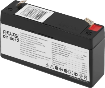 Батарея для ИБП Delta DT 6012 6В 1.2Ач - купить недорого с доставкой в интернет-магазине