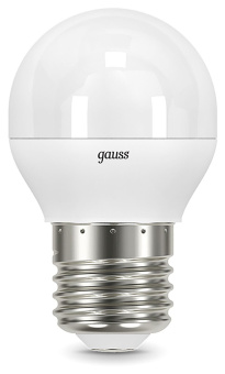 Лампа светодиодная Gauss 9.5Вт цок.:E27 шар 220B св.свеч.бел.нейт. P45 (упак.:10шт) (105102210) - купить недорого с доставкой в интернет-магазине