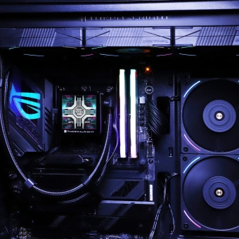 Система водяного охлаждения Thermalright Frozen Vision 360 V2 ARGB Soc-AM5/AM4/1200/1700/1851 черный 4-pin 27dB Al LCD Ret (F-VISION-360-BL-ARGB-V2) - купить недорого с доставкой в интернет-магазине